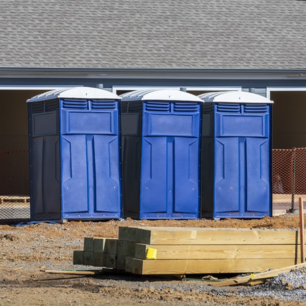 how often are the porta potties cleaned and serviced during a rental period in Dalton Georgia